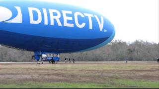 DirectTV Blimp Running Landing [upl. by Helbonnah]