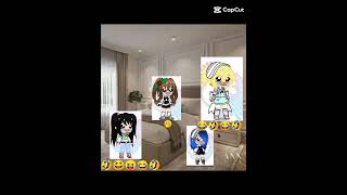 Knock knock whos there 😂 4 silly friends gacha club memetrend [upl. by Arrakat]