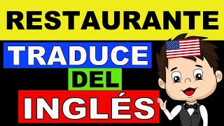 ✅ PRACTICA TU INGLÉS PARA RESTAURANTES y aprende inglés para meseros  meseras [upl. by Navar]