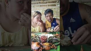 Piniritong alimango at igat mukbang Kasama si Misis Kilaw boykilaw food mukbang kinilaw [upl. by Aroda180]