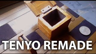 The Tenyo magic Crystal Pyramid illusion reimagined as a parlour wooden coin puzzle [upl. by Robbie730]