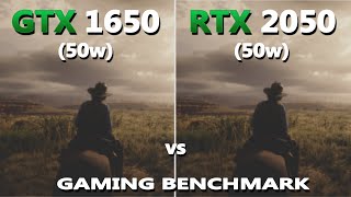 Laptop GTX 1650 vs RTX 2050 Gaming Benchmark Test in 2023  gtx1650 vs rtx2050 [upl. by Anilac999]