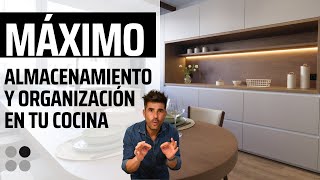 MAXIMO ALMACENAMIENTO Organiza tu Cocina Cómodamente Cocinas CJR [upl. by Nadaha219]