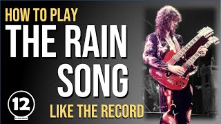 Rain Song  Led Zeppelin  Guitar Lesson [upl. by Shig288]