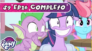 My Little Pony en español 🦄  La Magia de la Amistad T9 EP16  Una meta trivial [upl. by Ylrebmik143]