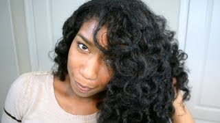 Soft Loose Ringlets on Natural Hair  Heatless Curls [upl. by Riegel447]