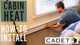 Cadet Baseboard Heater Installation  Cabin Flip Ep7 [upl. by Nwaf]