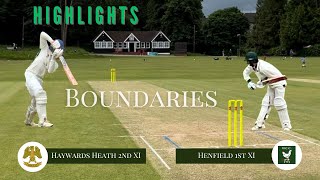 Boundaries HHCC 2nd XI v Henfield 1st XI 20072024 [upl. by Adnawt875]