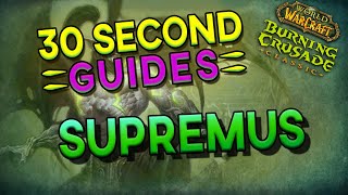 Supremus  Black Temple  30 Second Guides [upl. by Marianne808]