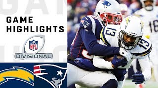 Chargers vs Patriots Divisional Round Highlights  NFL 2018 Playoffs [upl. by Collar791]