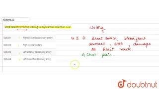 Most fatal thrombosis leading to myocardial infarction is of [upl. by Payson]