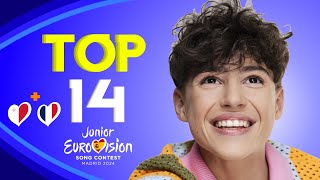 Junior Eurovision 2024  My Top 14 New 🇫🇷 amp 🇲🇹 Music Videos [upl. by Meingolda140]