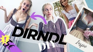 Thrift Flip 2  DIRNDL NÄHEN für 5€ auch für Anfänger durch einfaches SECOND HAND DIY [upl. by Oirevas769]