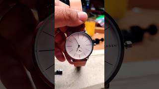 Skagen screeback watch battery change [upl. by Hacim168]