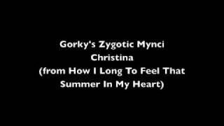 Gorkys Zygotic Mynci  Christina  analyse des paroles [upl. by Jodie]