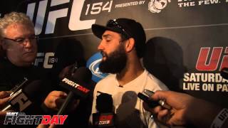 UFC 154 Johny Hendricks On Martin Kampmann quotI Tought Him How To Wrestlequot [upl. by Enimasaj]