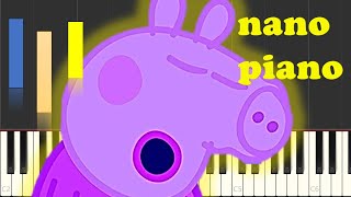 How To Play Peppa Pig Lullaby On Piano EASY [upl. by Asher485]