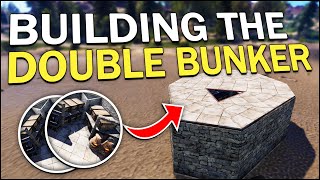 BUILDING the DOUBLE BUNKER BASE  Rust Solo 1 [upl. by Butta610]