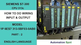 How to Do Connection of Siemens Plc S7300 Hardware Input and Output wiring  Part 2 [upl. by Nadbus242]