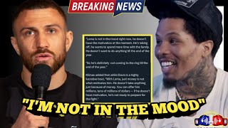 SHOCKING BREAKING 🥊 NEWS VASILY LOMACHENKO PULLS OUT GERVONTA DAVIS NEGOTIATIONS  quotNOT IN MOODquot [upl. by Osmo]