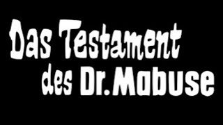 Das Testament des Dr Mabuse 1962 English Language [upl. by Ilyse]