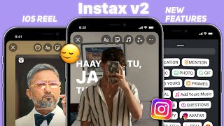 Instax v2🍎 New iOS Instagram on Android New Update  iPhone Story  iOS 174 Emojis Font [upl. by Leyameg]