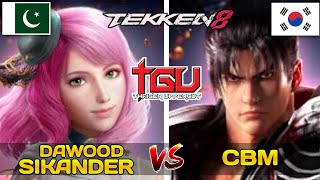 Dawood Sikander Alisa Vs Cbm Jin  TWT 2024  TGU 2024  Tekken 8  Jan Ali Gaming [upl. by Fryd]