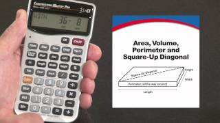 How to do Area Volume Squareup Diagonal  Construction Master Pro [upl. by Enyahs]