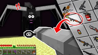 ¡Paso MINECRAFT pero con ARMAS 100 REALISTAS 😱 [upl. by Ennahteb513]