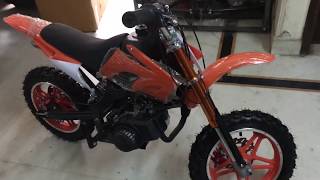 Unboxing and assembling of 49cc kids dirt pocket bike self start Delivery all INDIA 99enterprises [upl. by Sauers]