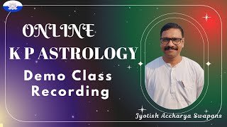 KP Astrology Demo Class Recording [upl. by Lednic54]