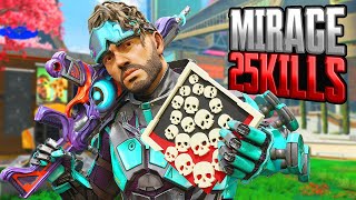 AMAZING Mirage 25 KILLS and 5100 Damage Apex Legends Gameplay Season 20 [upl. by Behlke]