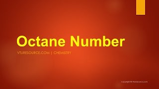 Octane Number [upl. by Neyrb]