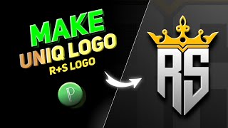 RS Professional Logo Design Tutorial  Pixellab Logo Design  Atulzalaedits [upl. by Arebma968]