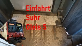 Einfahrt Suhr Gleis 5 ABt 836 amp B 193 [upl. by Itsym]