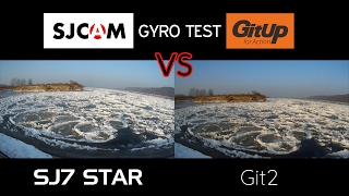 SJCAM SJ7 Star vs GitUp Git2  GYRO TEST [upl. by Cynar]