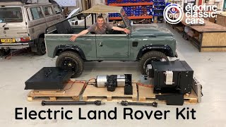 Land Rover Defender boltin electric conversion kit [upl. by Ellehsim]