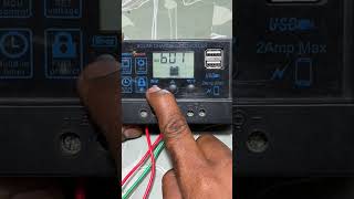 How To Set Battery Function Lead Acid Mode In Solar Charge Controller shorts solar [upl. by Kaja]