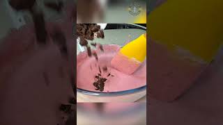 Raspberry amp Dark Chocolate Ice Cream in 1 Minute 🍦 [upl. by Nybbor944]