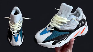 HOW TO LACE ADIDAS YEEZY BOOST 700 LOOSELY THE BEST WAY [upl. by Helenka694]