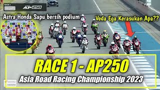 Hasil Race 1 AP250 FIM ARRC Thailand 2023  Veda Ega kenapa [upl. by Llirpa396]