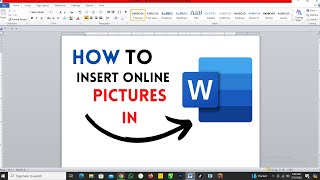 How To Insert Online Pictures in Microsoft Word [upl. by Dray]