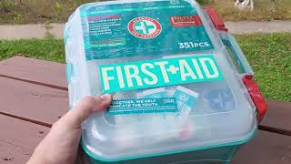 Be Smart Get Prepared  351 Piece First Aid Kit  Exceeds OSHA ANSIISEA Standards for 100 People [upl. by Seigel]