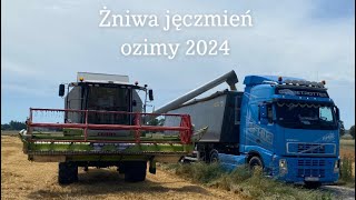 Żniwa Jęczmień Ozimy 2024  Class tucano 320  Fendt 820 Vario TMS  Metaltech PP14 [upl. by Nihhi]