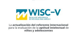 WISCV Escala de Inteligencia de Wechsler para niños V [upl. by Bartolome]