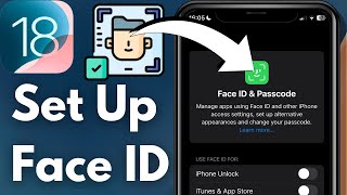 How To Set Up Face ID On iPhone iOS 18 [upl. by Oruam920]