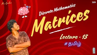 Sequence of Elementary Matrices  Elementary Matrix Inverse  Tamil  Lecture  13 picodetamil [upl. by Nove]