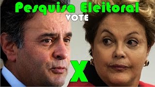 Pesquisa eleitoral presidencial Dilma x Aécio VOTE [upl. by Almallah]