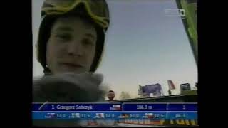 Grzegorz Sobczyk 106m  Zakopane 2003 World Cup debut [upl. by Rush]