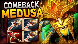 300K Damage Done Medusa Comeback🔥🔥🔥x3 Divine Rapiers  Dota 2 Gameplay [upl. by Garber]